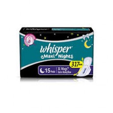 Whisper maxi night xl wings 15 pads