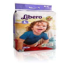 Libero diapers l 4`s